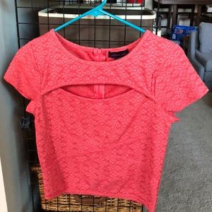 Material Girl mauve crop top